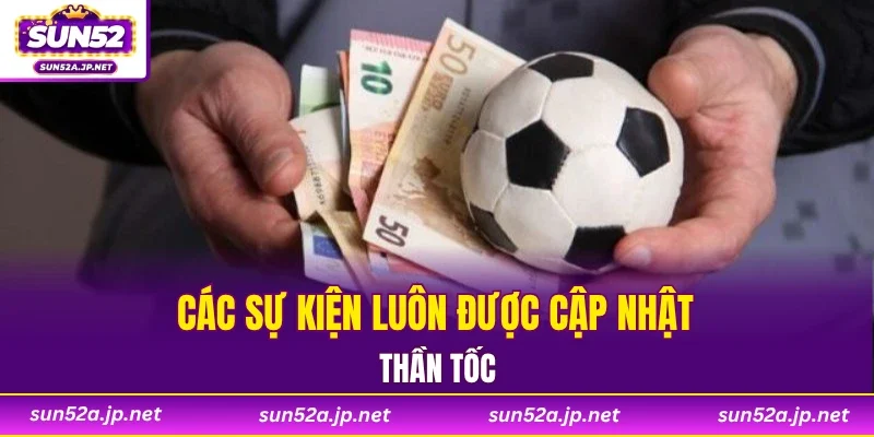Các sự kiện luôn được cập nhật thần tốc