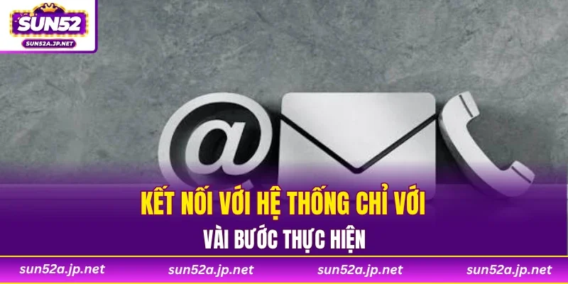 Kết nối với hệ thống chỉ với vài bước thực hiện